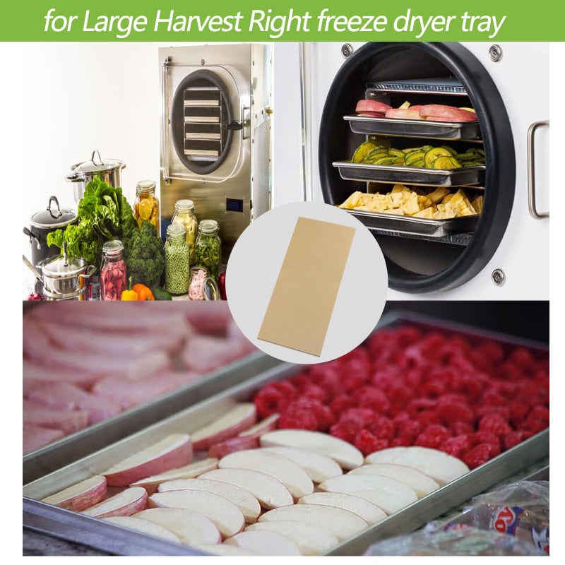 Bandelt 150 PCS Large Freeze Dryer Paper Mats for Harvest Right Freeze Dryer Tray Accessories 100% Parchment Paper - Image 5
